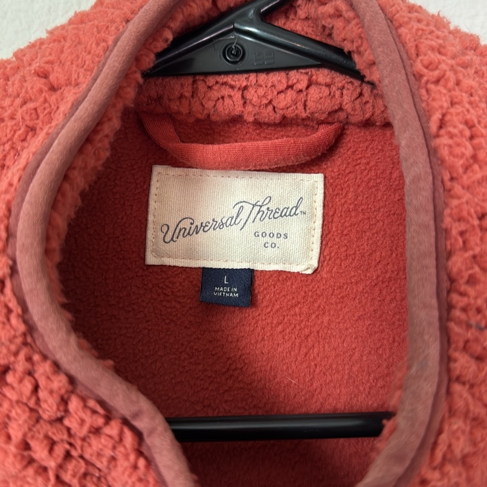 Universal Thread Sherpa Button Up Jacket Size L - image 2